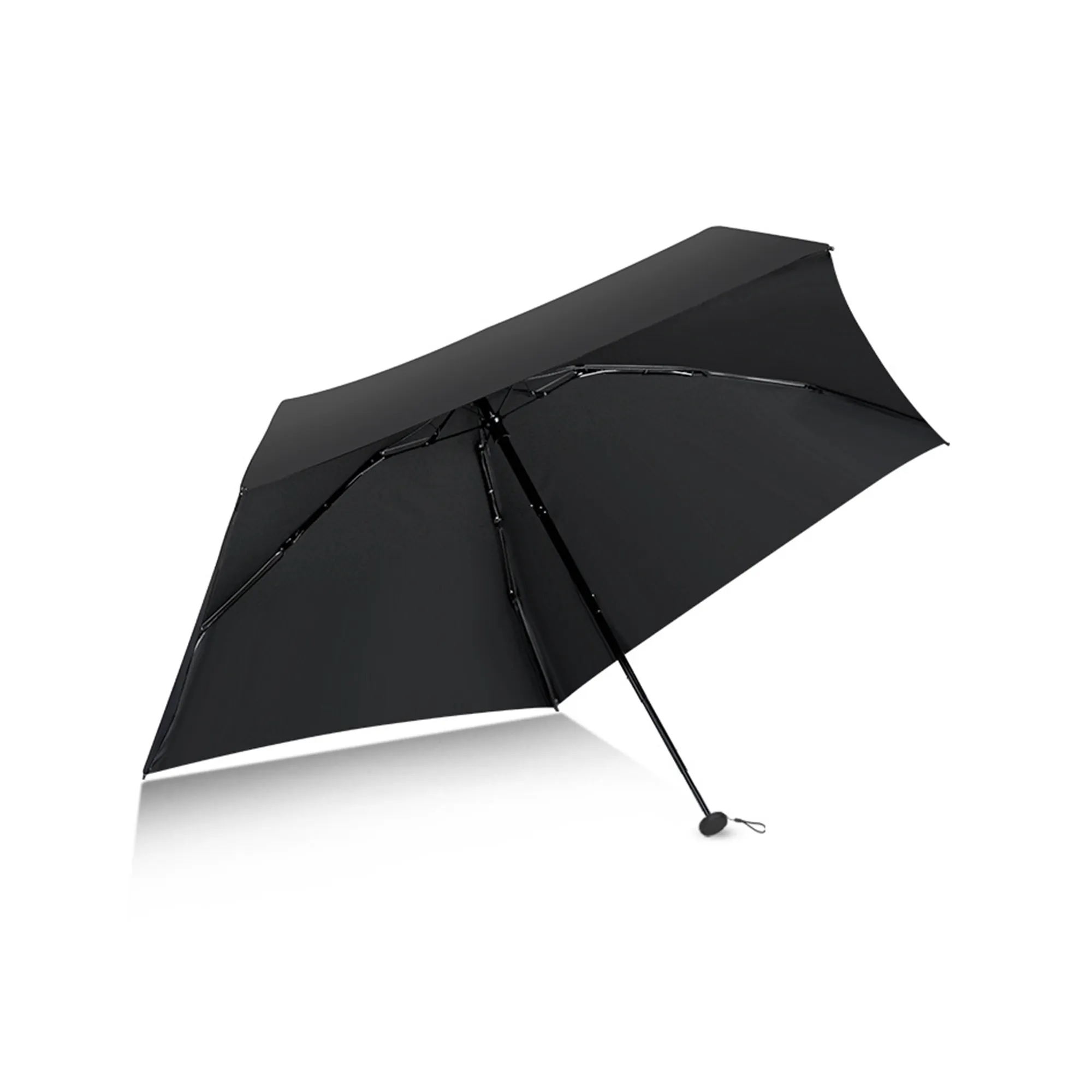 MOQ50 Mini Five-Fold Vinyl Folding Sun Umbrella 3