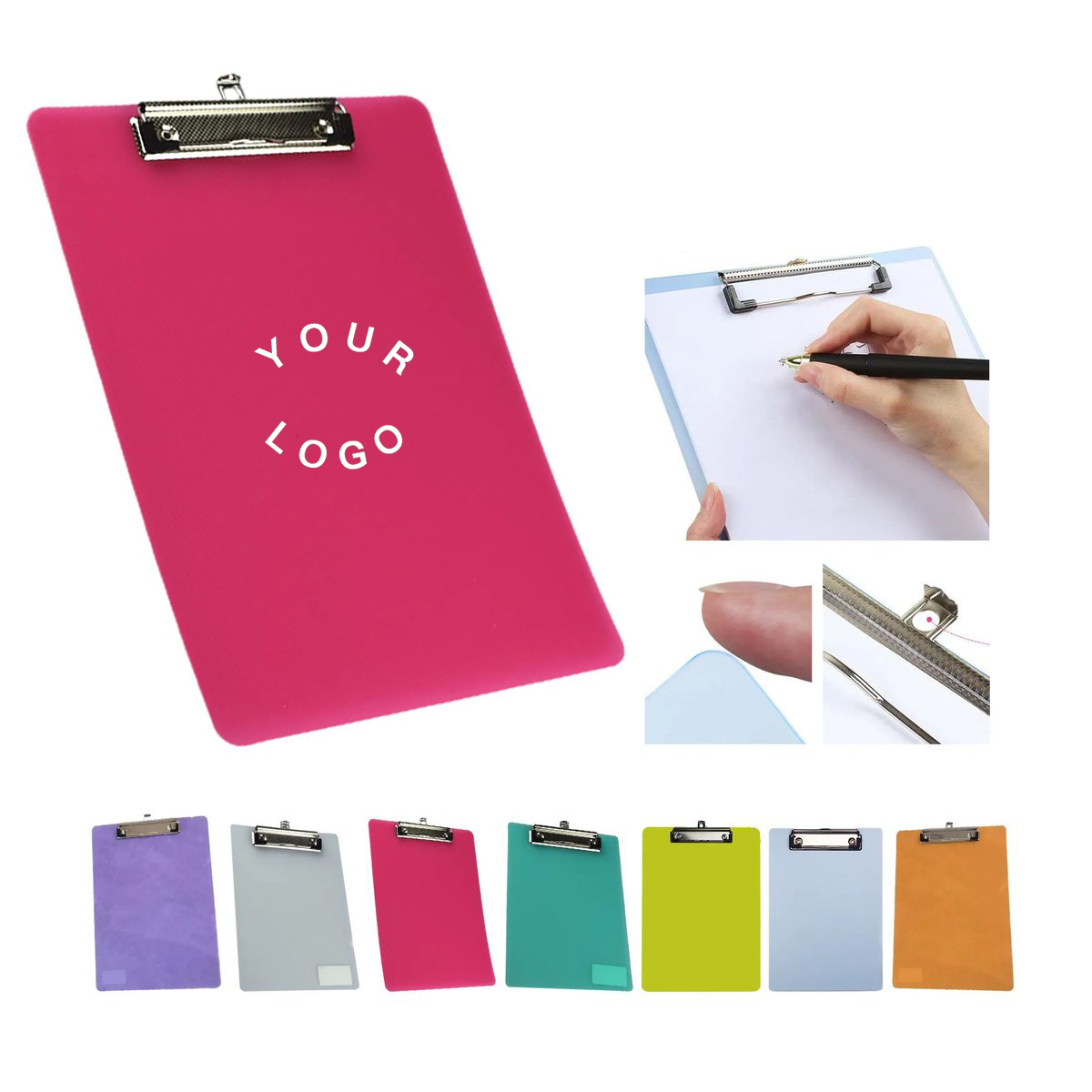 Plastic Writing Board with Metal Clip 2