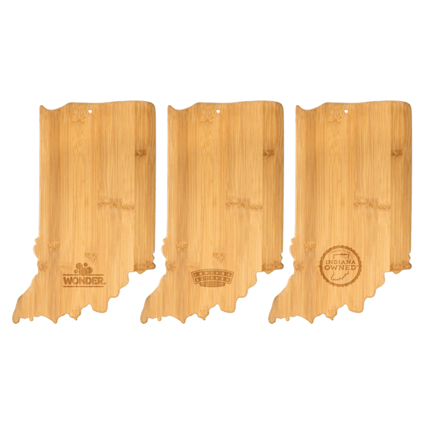 U.S. State Shaped Bamboo Cutting and Serving Boards 345
