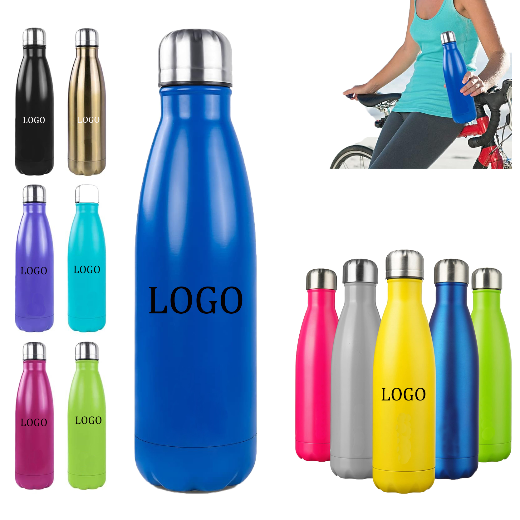 17 oz Vacuum Insulated Stainless Steel Bottle 1