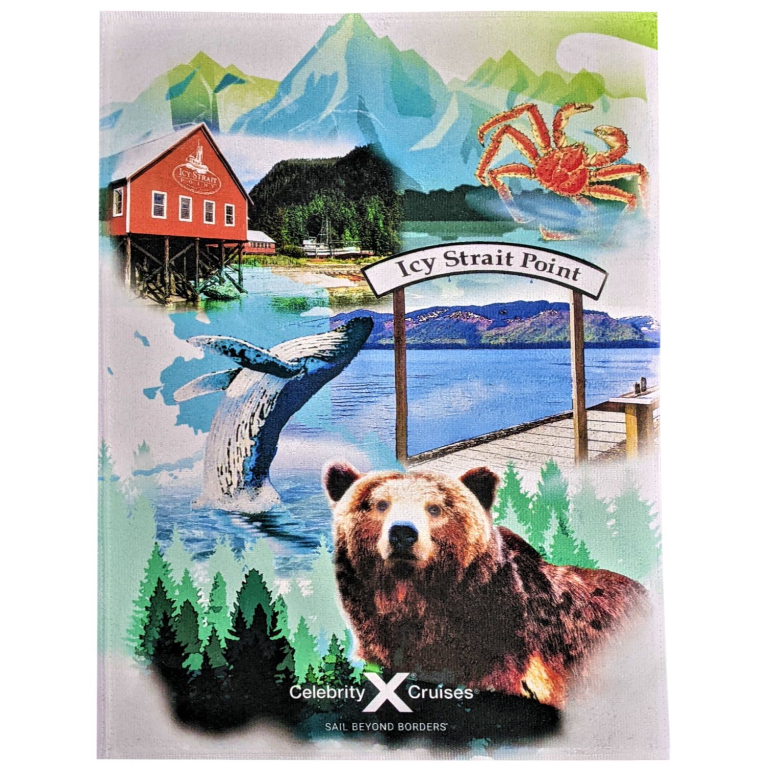 16" x 25" Sublimated Super Soft Silk Touch Velour Golf Towel 6