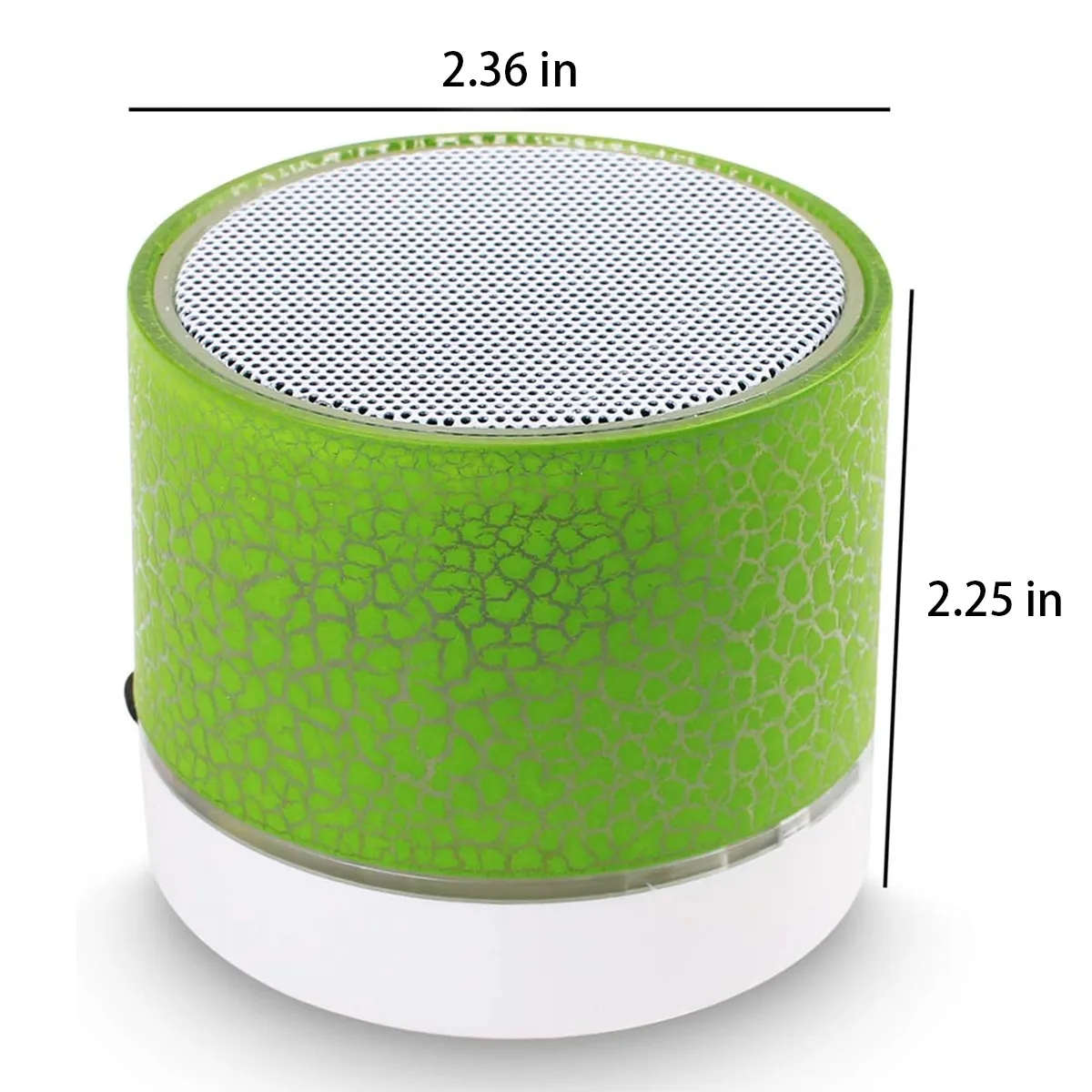 Portable Crack Wireless Mini BT Speaker with LED Light 5