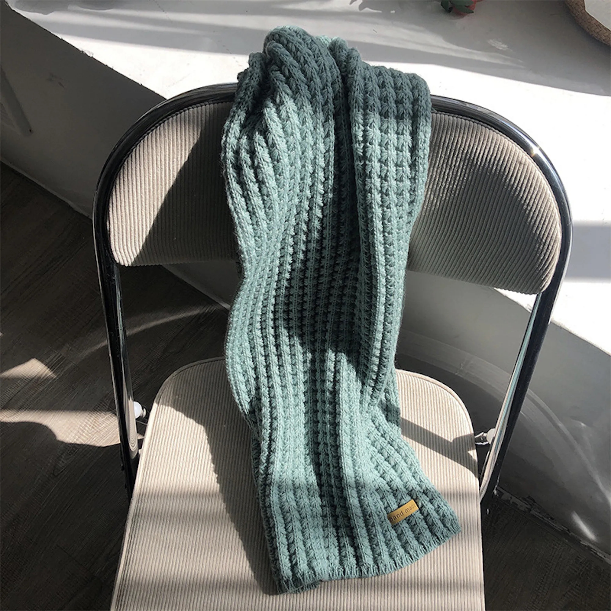 MOQ50 Thick Knit Unisex Scarf 9