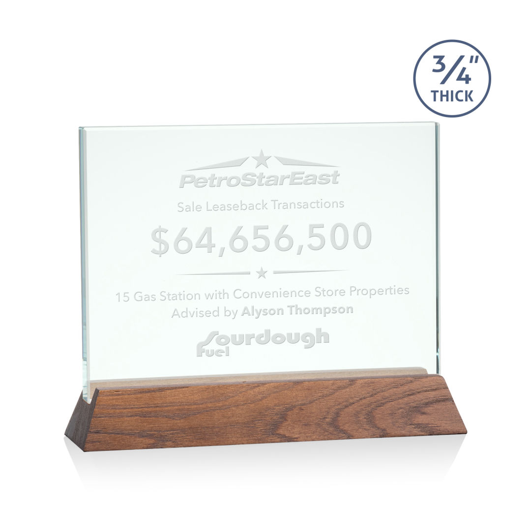 Walkerton Award - Jade/Walnut (Horiz)