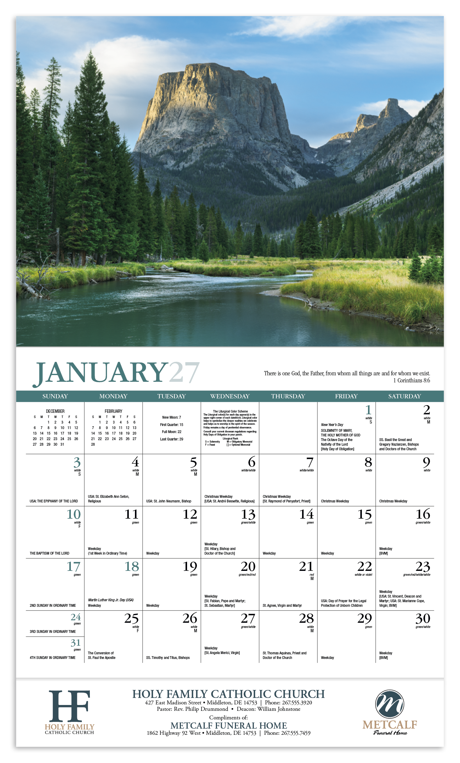 HotLine® Products Catholic Reflections Appointment Calendar - Stapled 69