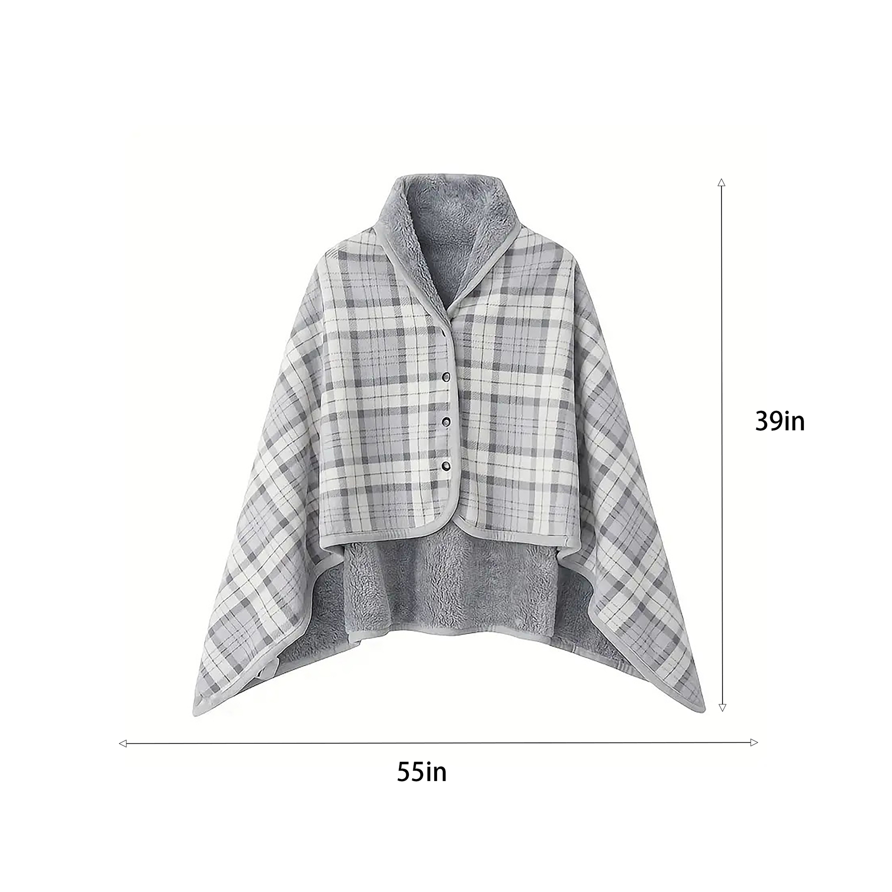 Plaid Flannel Wearable Blanket 5
