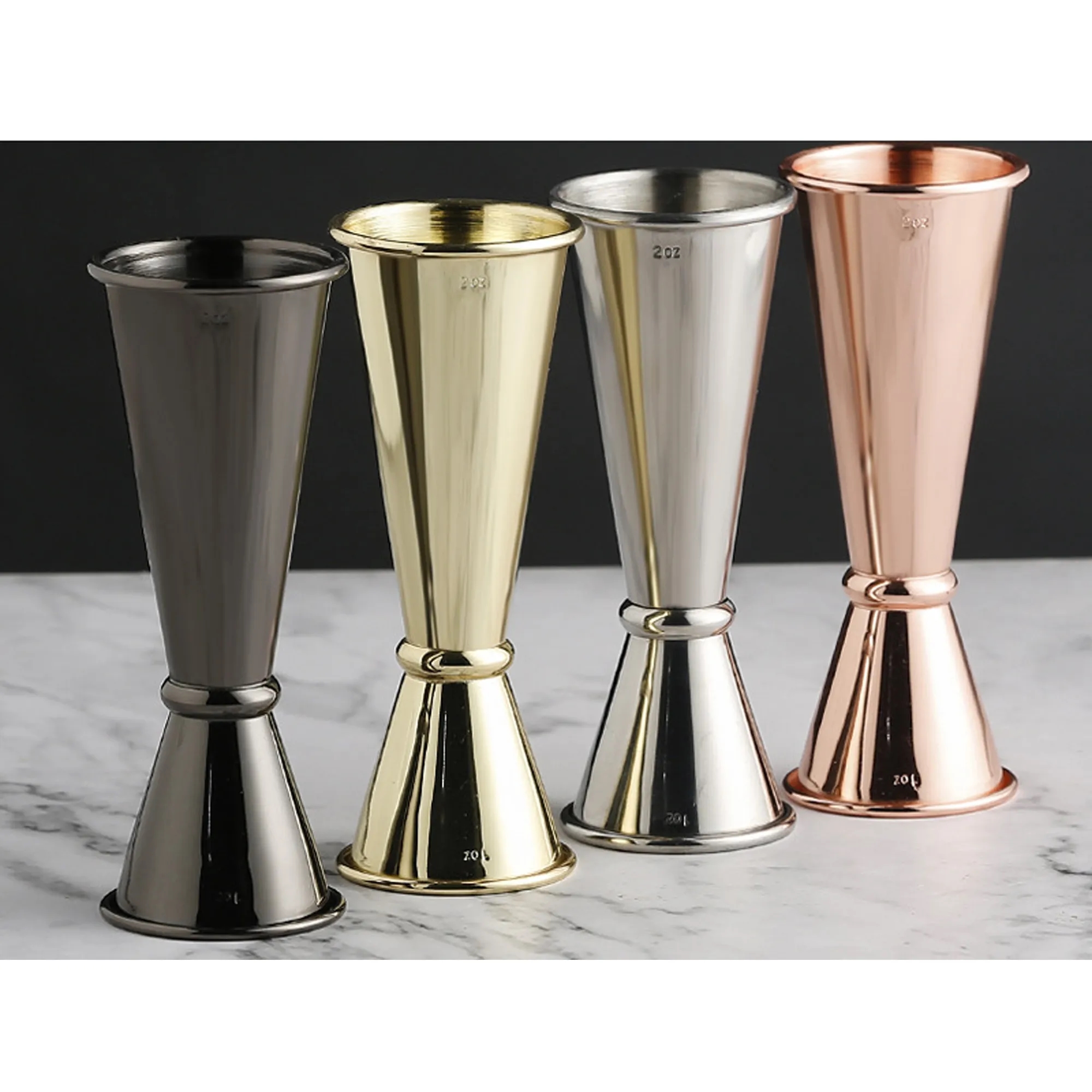 Double Sided Stainless Steel Cocktail Jigger MOQ50pcs 3