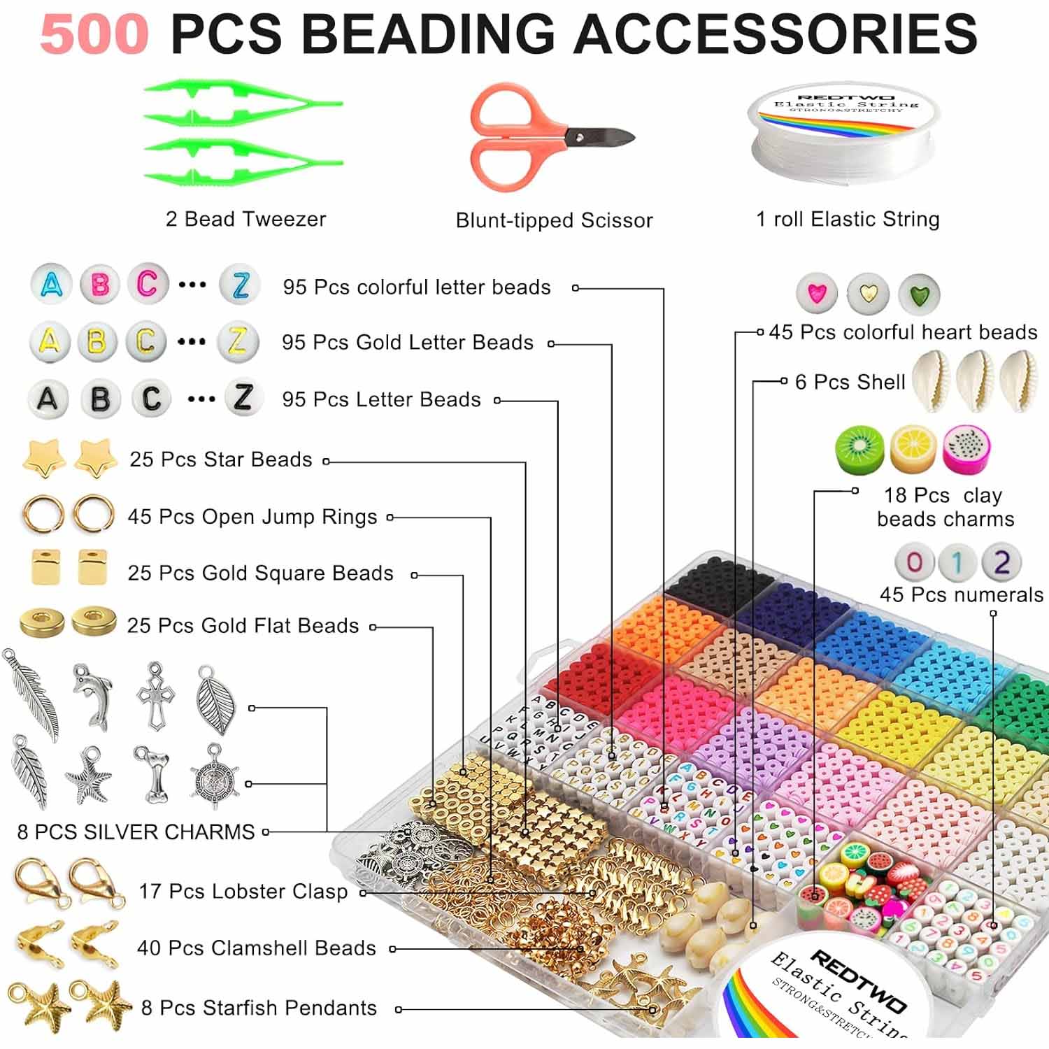 Bohemian DIY soft pottery beads accessories string bracelet 4