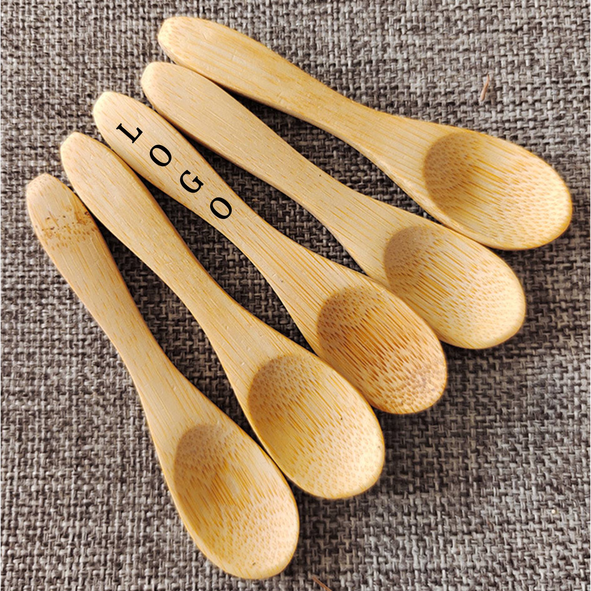 Mini Bamboo Dessert Spoon 2