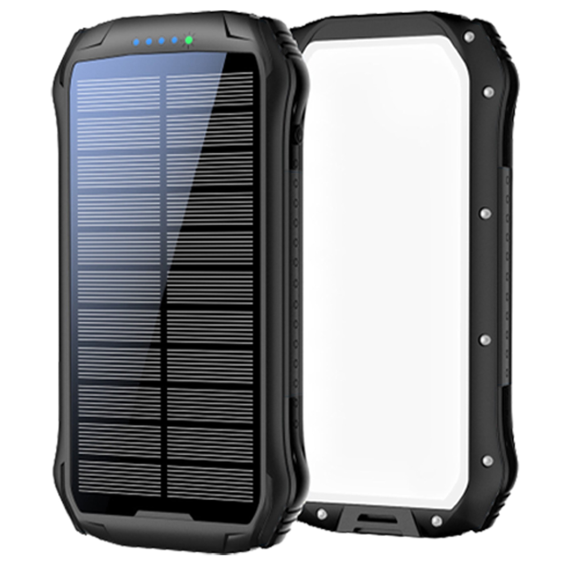 10000Mah Solar Power Bank Flashlight 5