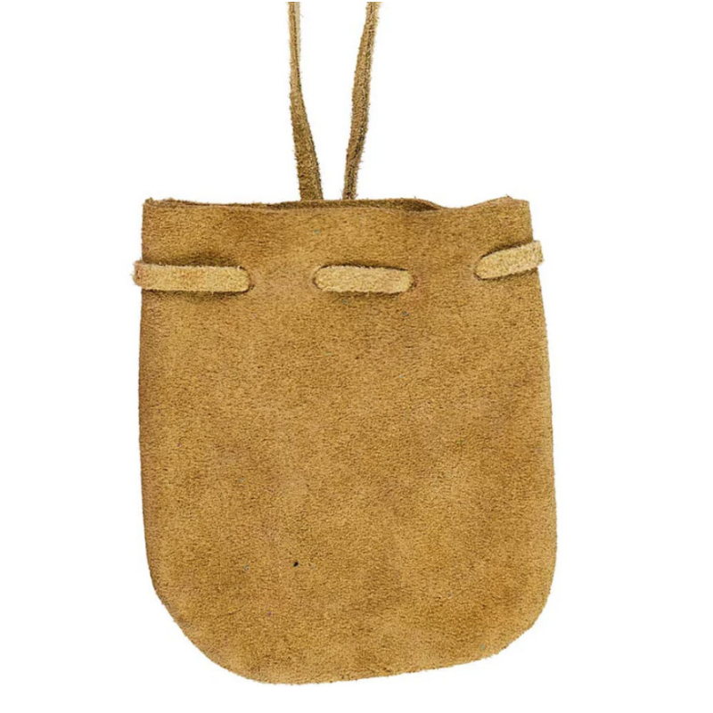Leather Drawstring Pouch Medicine Bag Coin Purse 2
