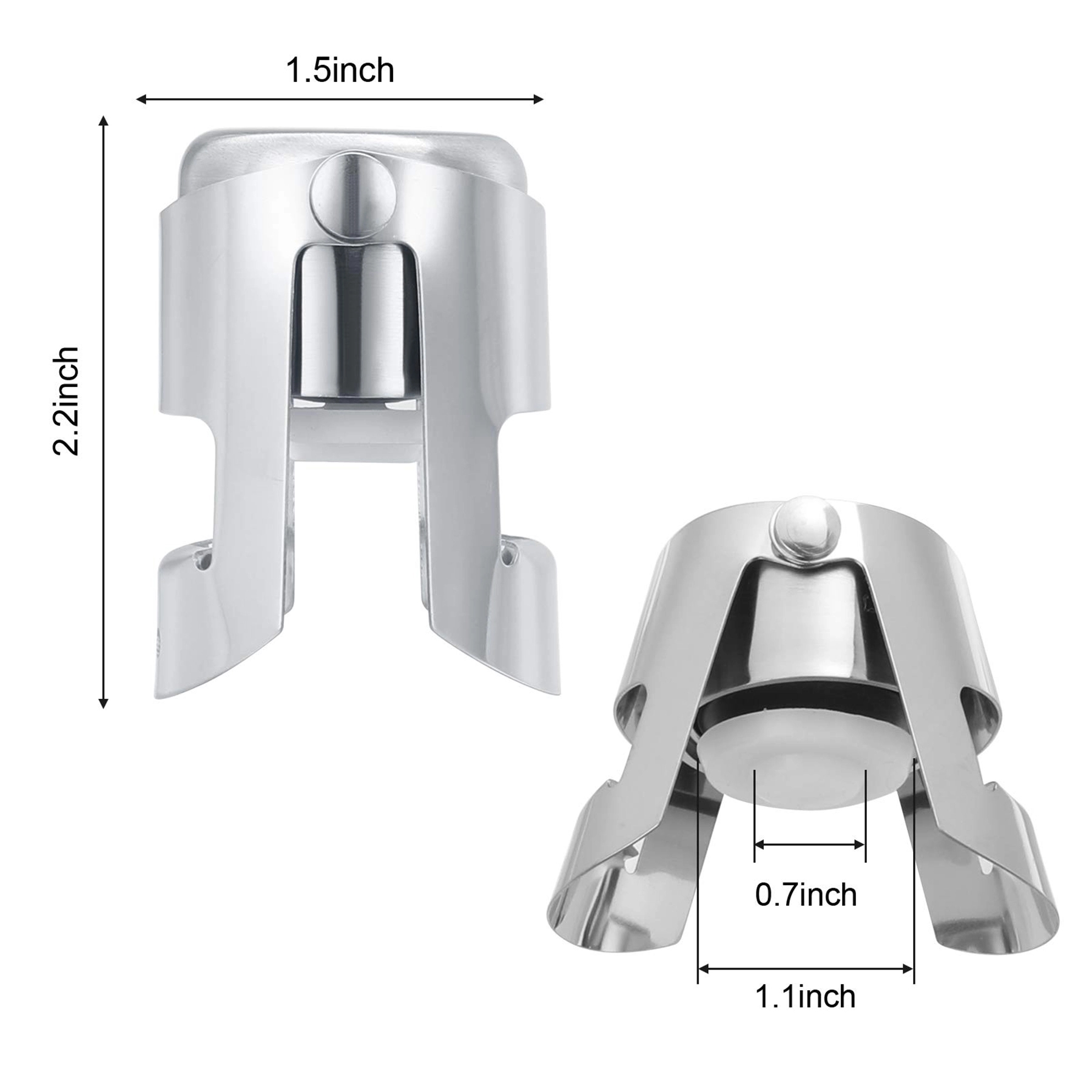 Stainless Steel Champagne Stopper 3