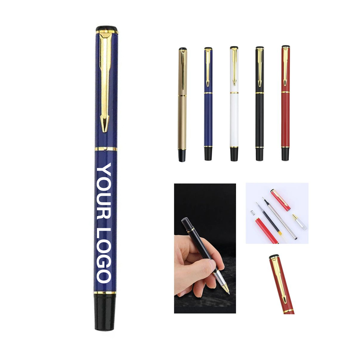 Metal Ballpoint Pen with Polished Multi Layer Finish 2