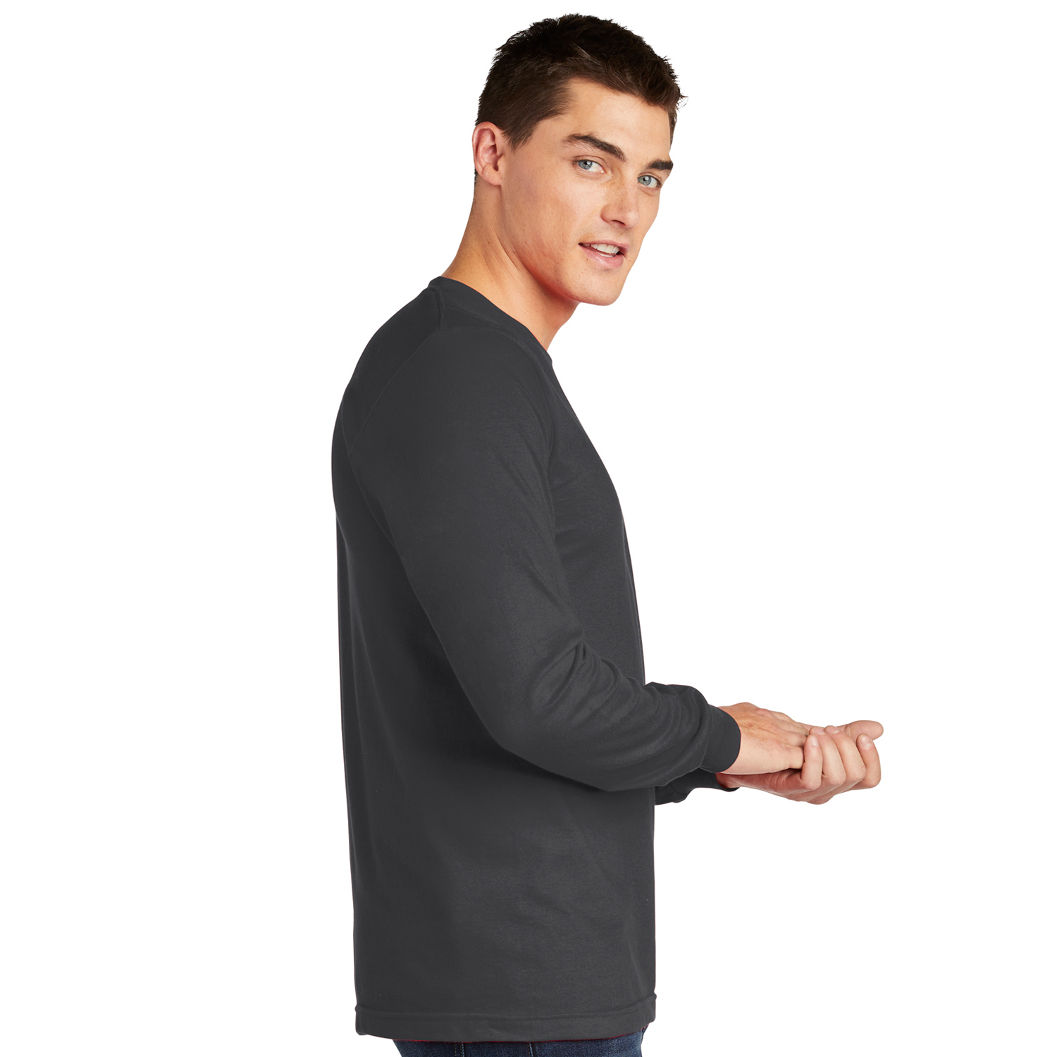 American American Apparel ® Fine Jersey Unisex Long Sleeve T-Shirt 5