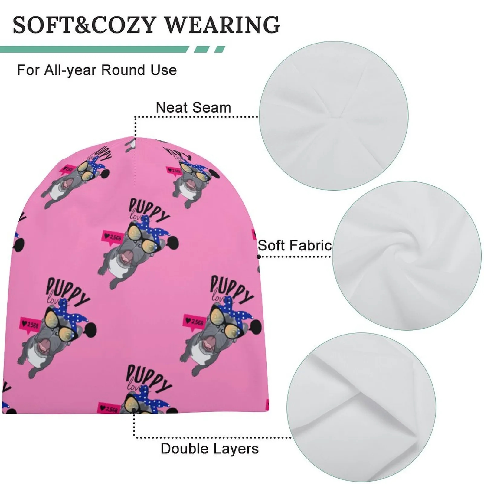 Custom Logo Skull Cap Bulk Wholesale Personalized Beanie for Corporate Gifts Outdoor Camping 6