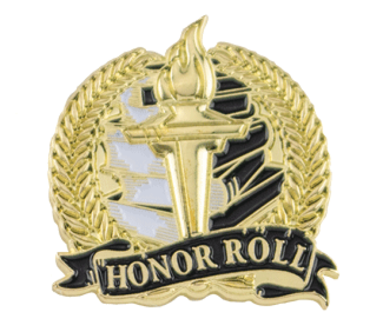 Academic Lapel Pin- Honor Roll (1-1/8")
