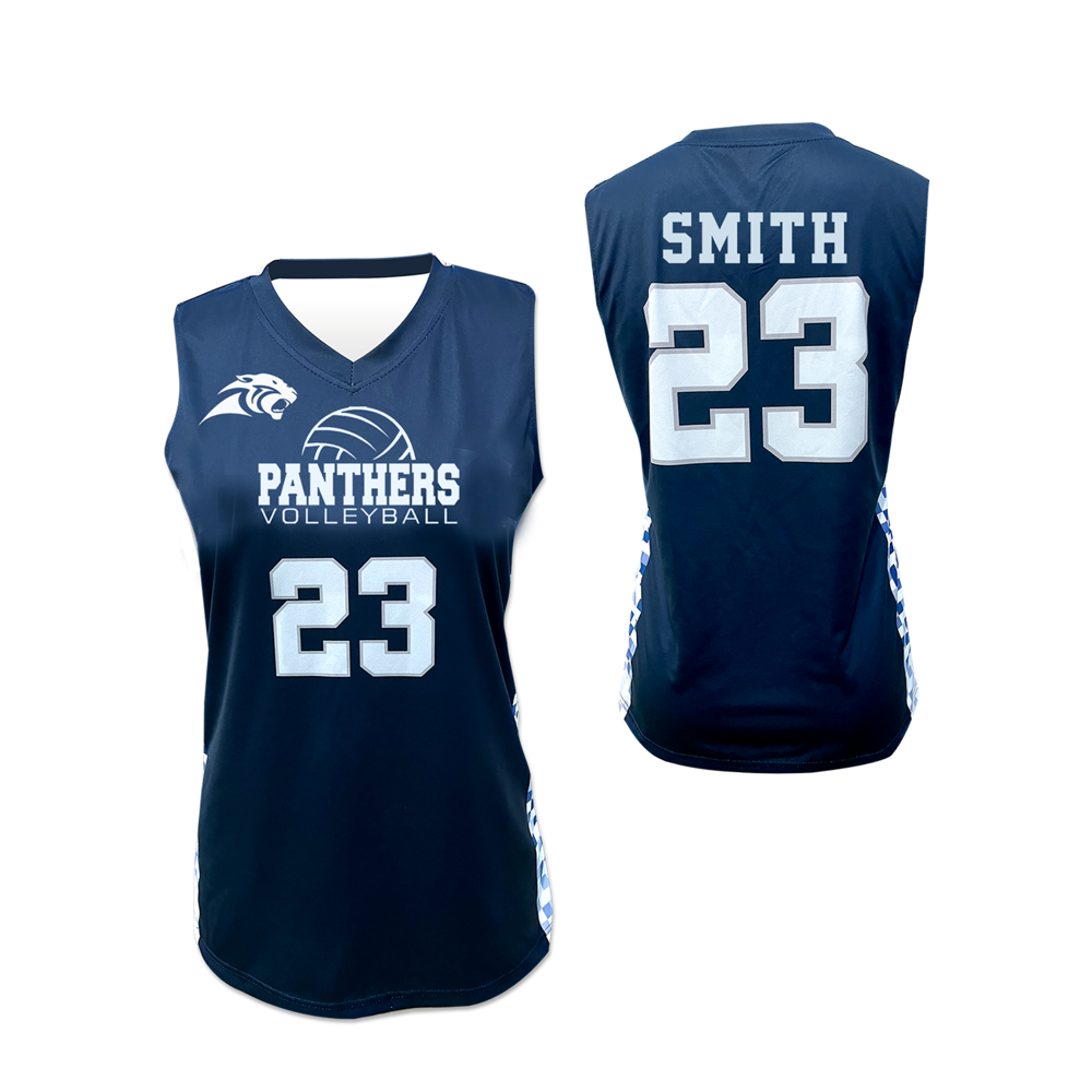 Women's V-Neck Pinhole Mesh Volleyball Jersey 2