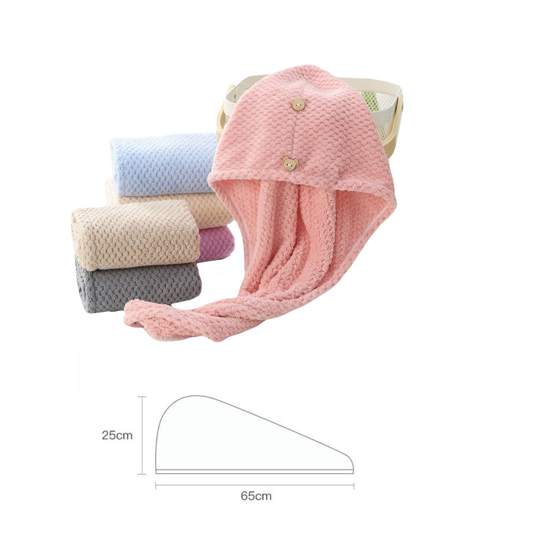 Super Absorbent Hair Towel Wrap for Women 2