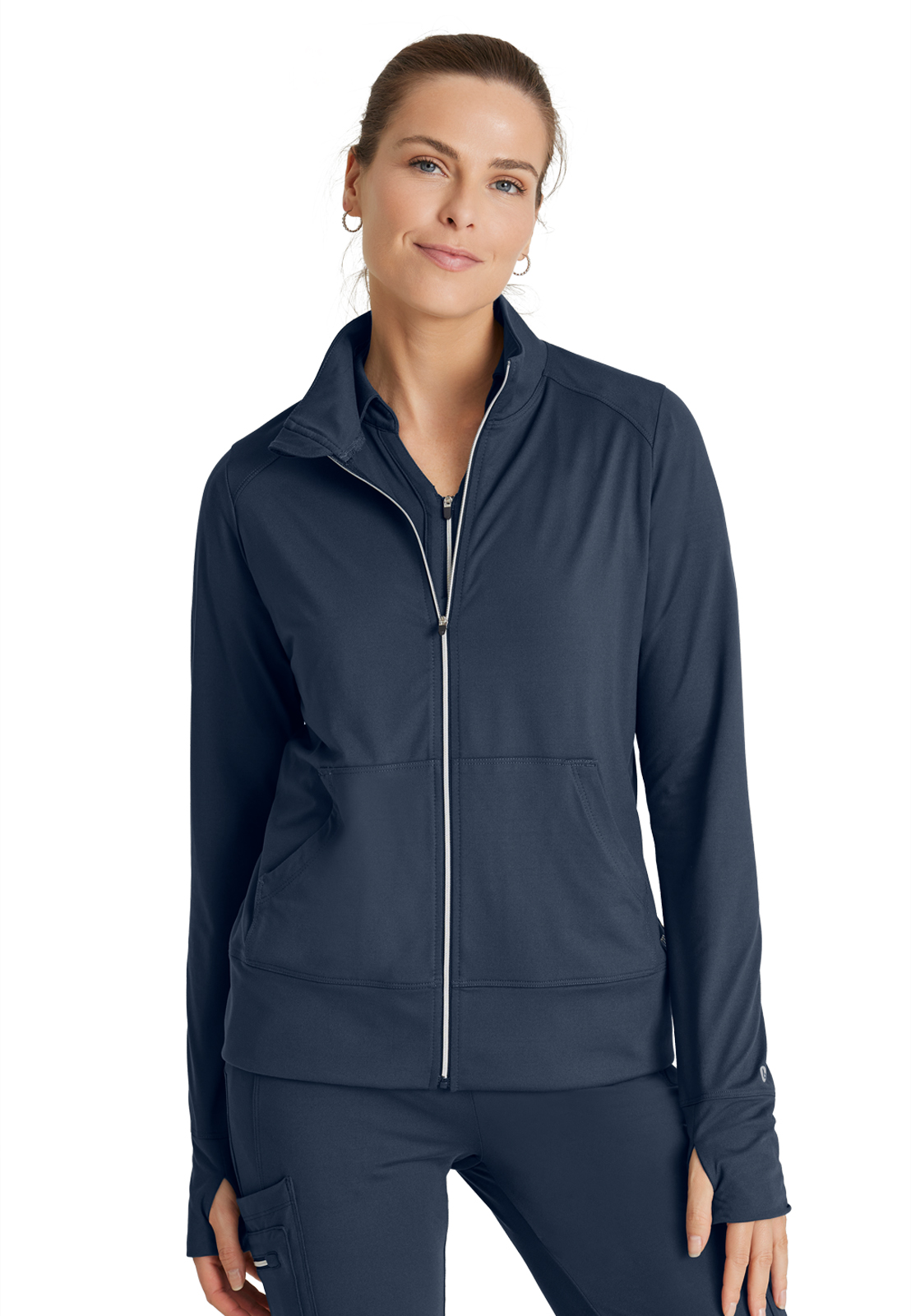 Barco One Performance Knit - Women's Two-Pocket Arena Warm-Up Scrub Jacket 7