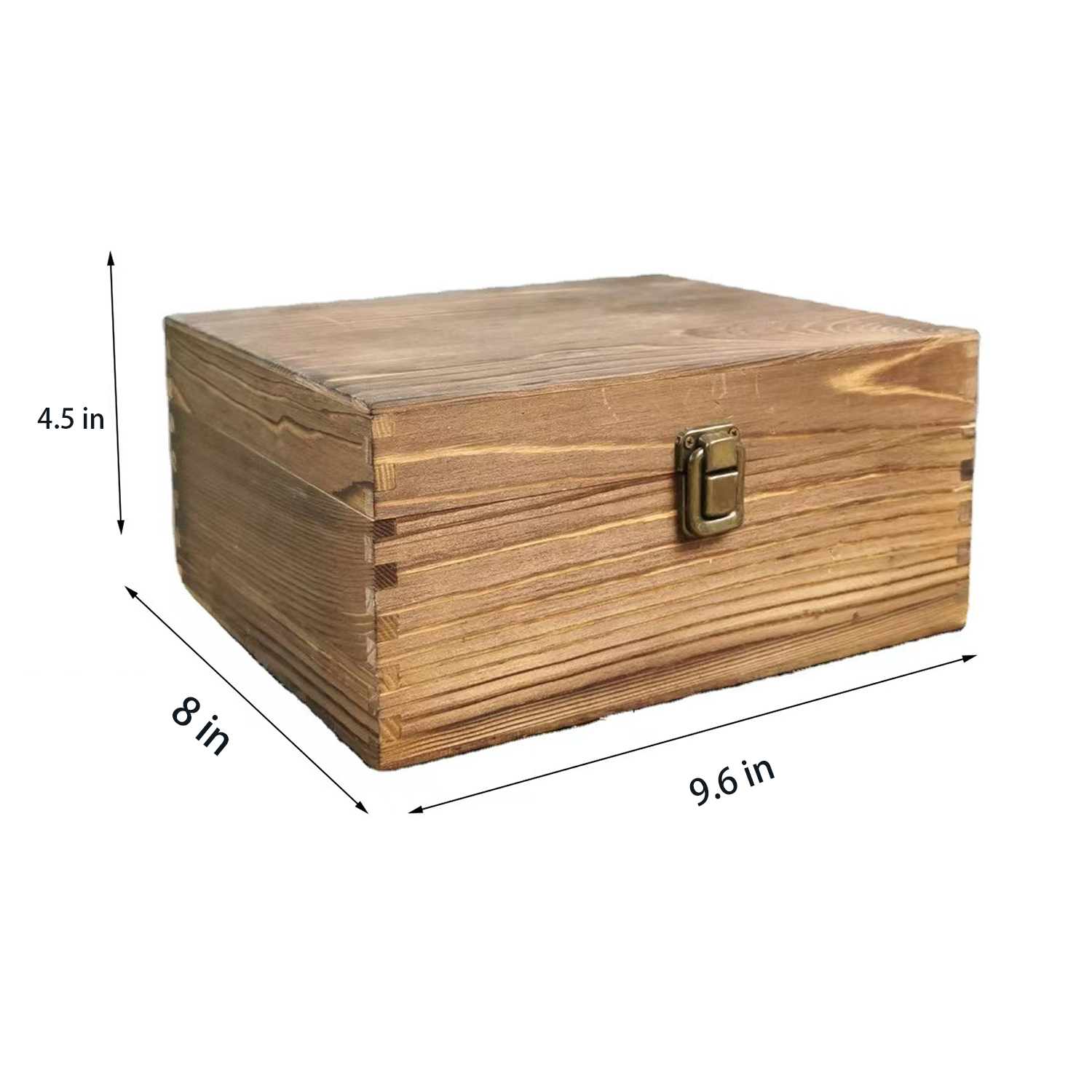 Handcrafted Genuine Wood Keepsake Chest Gift Box 5