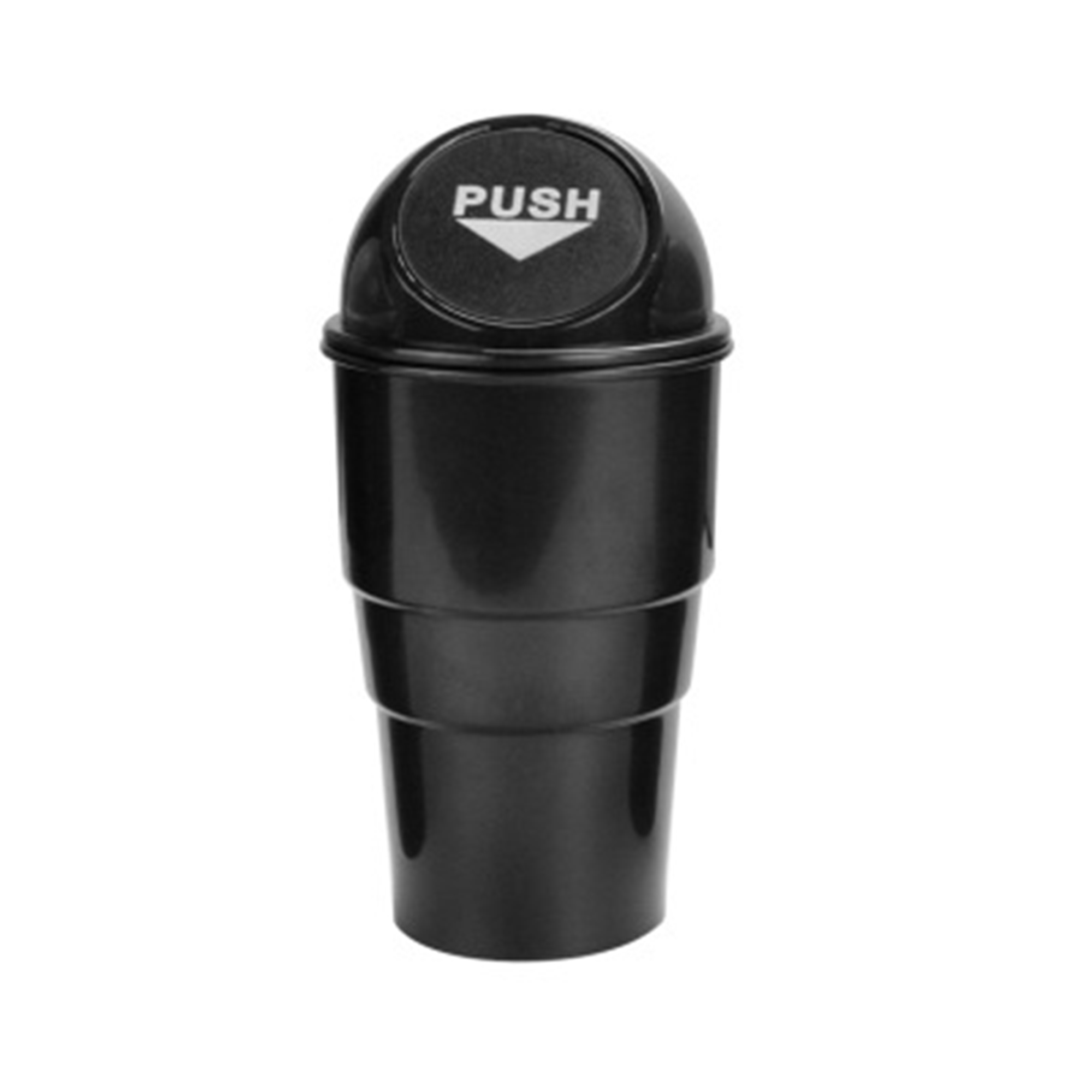 Plastic Car Trash Can With Swing Lid 3.3" Diameter x 8" H 4