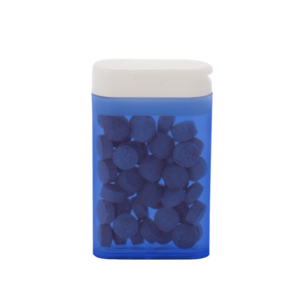 1 1/2" x 2 1/2" Rectangular Flip-Top Mint Dispenser 8