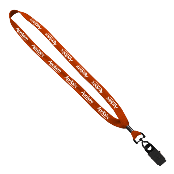 5/8" Polyester Shoelace Lanyard with Metal Crimp & Split-Ring 27
