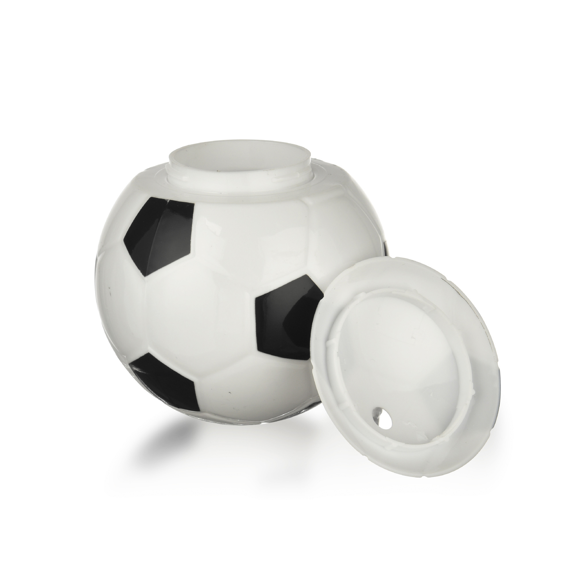 Football Shaped Plastic Drinking Ball Cup with Straw 5