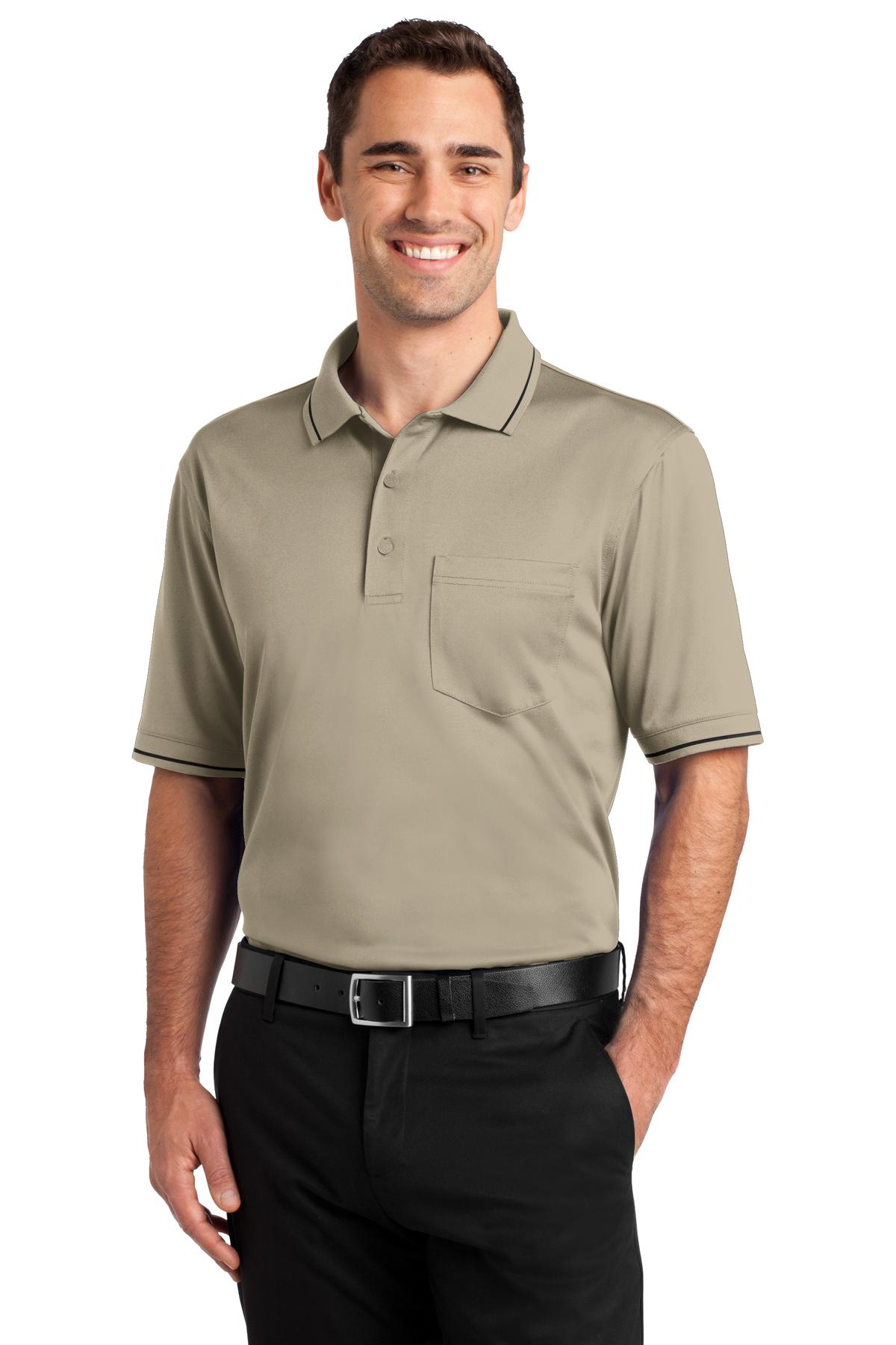 CornerStone Select Snag-Proof Tipped Pocket Polo. CS415 44