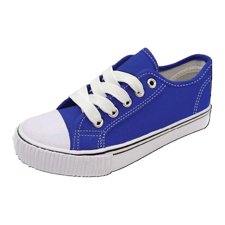 Big Boys Canvas Sneakers - Royal Blue Size 5-7 2