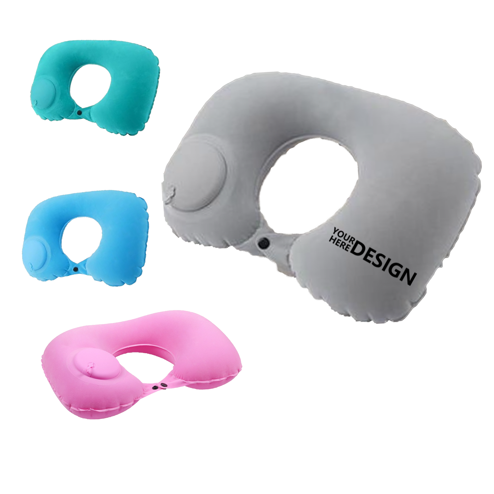 Press-Inflate U-Shaped Pillow 1