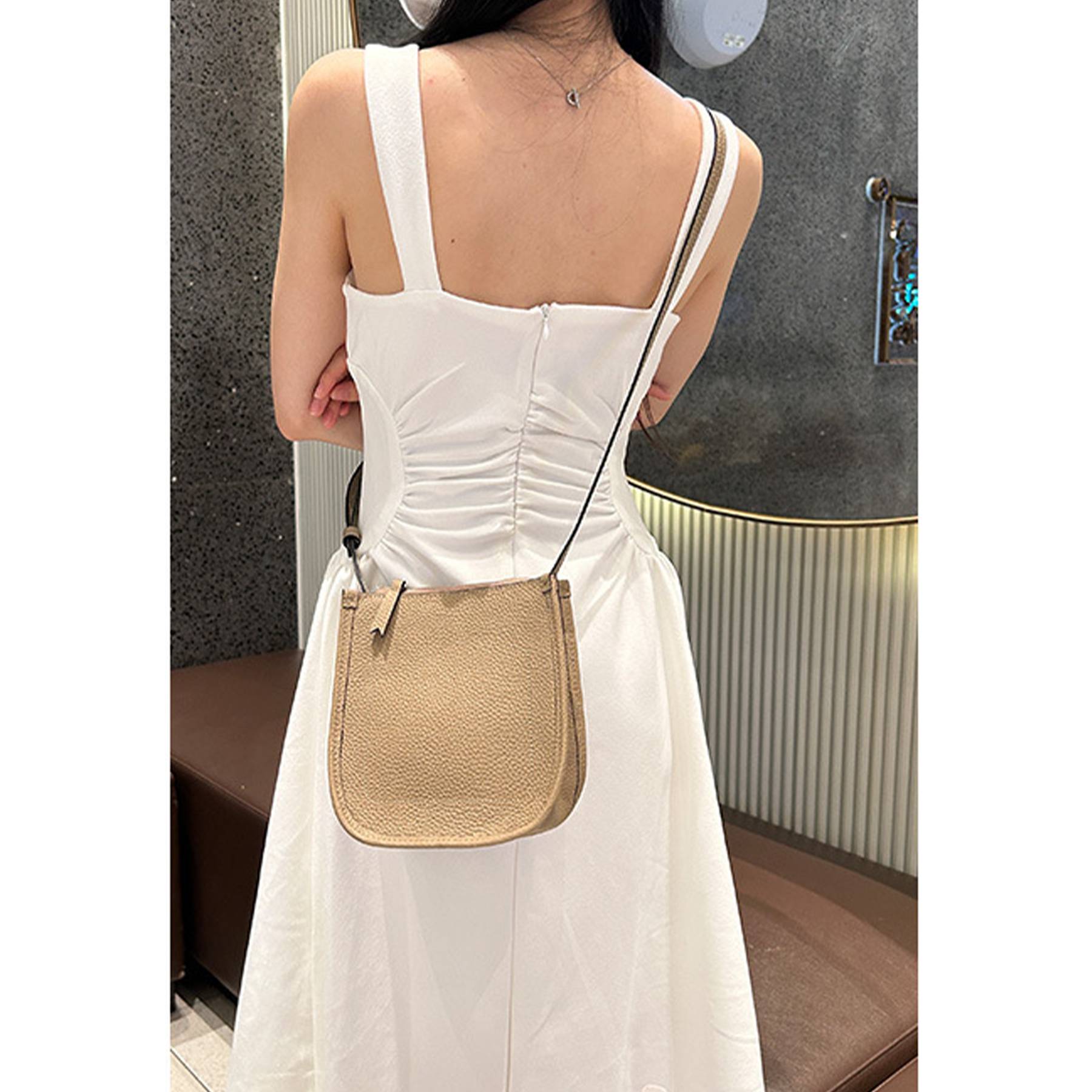 Genuine Leather Stylish and versatile cross-body bag 5