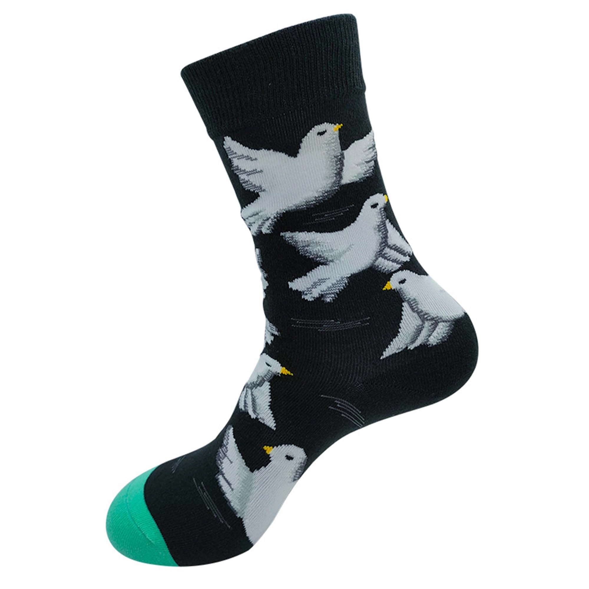 Adult Athletic Crew Woven Jacquard Cotton Socks 4