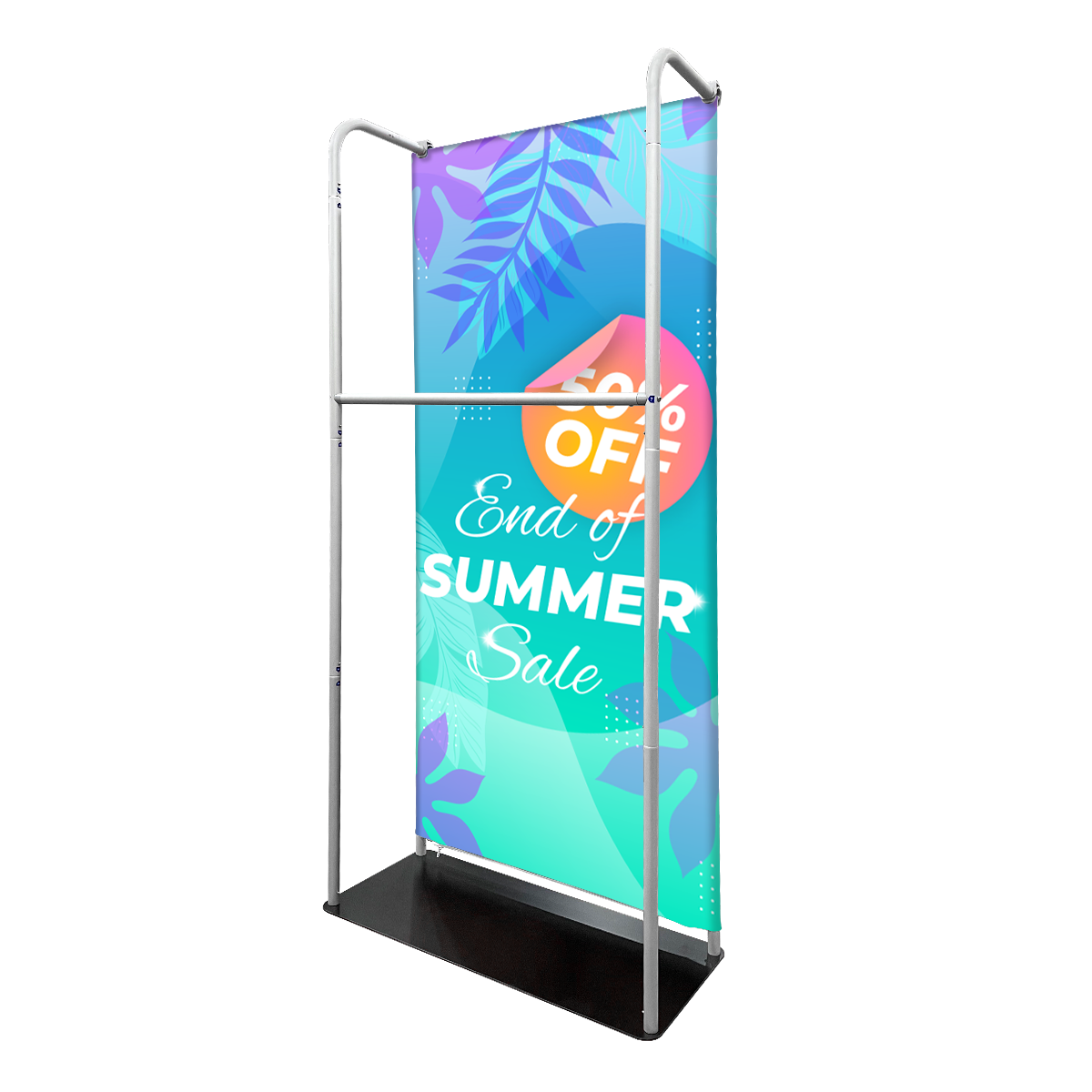 Straight Display w/Hanger Rail- 40"w x 89"h -Two Side Imprint 3