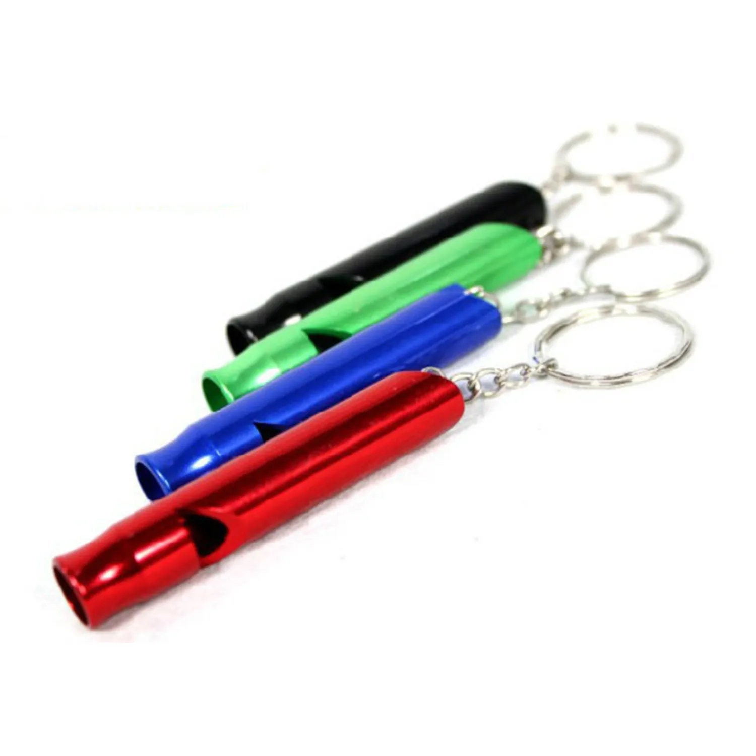 Aluminum alloy whistle with keychain 3