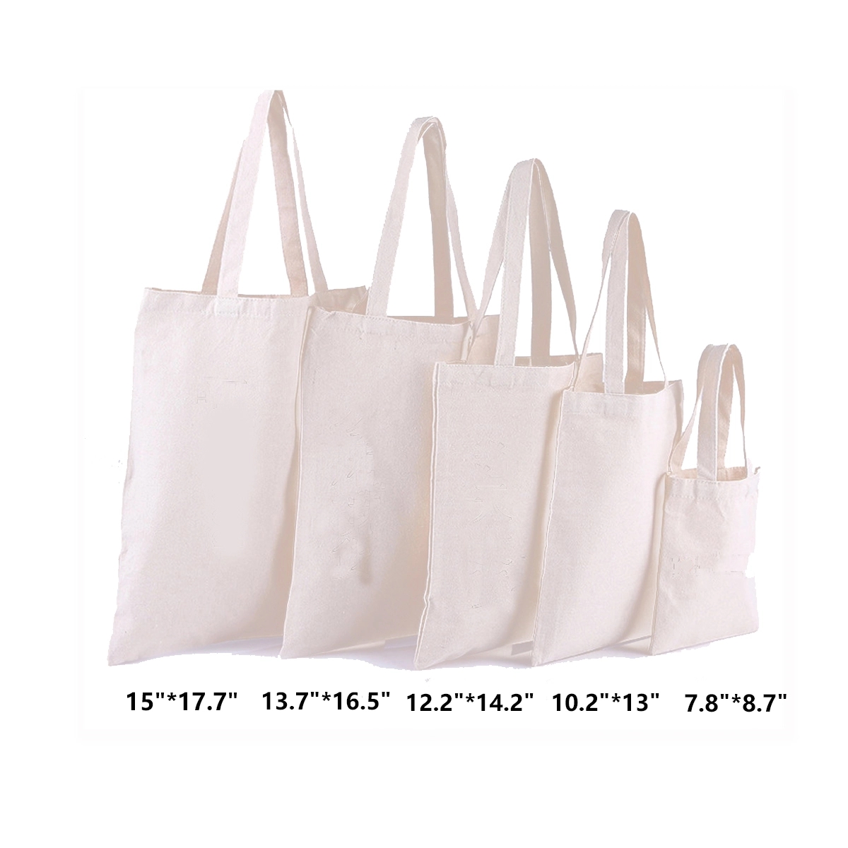 15"W x 17.7"H Eco-Canvas Tote Bags 3