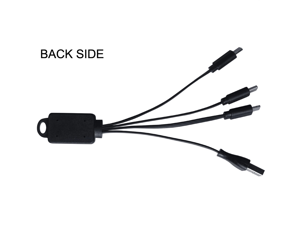 Bamboo Finish 3-in 1 Charging Cable 2