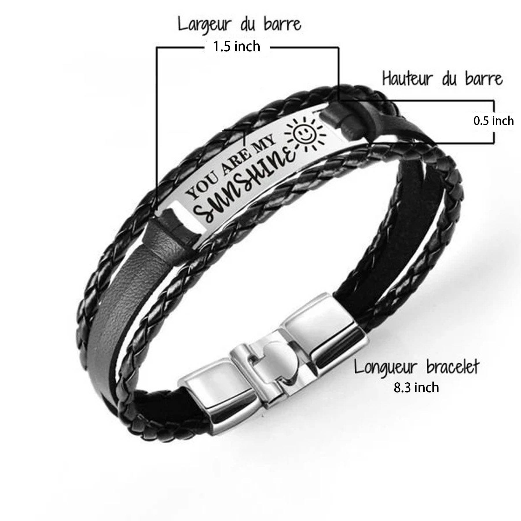 Genuine Leather Bracelets for Men Women 5