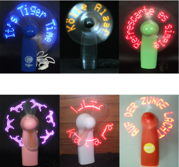 Pre-Programmed Mini Fans with LEDs 5