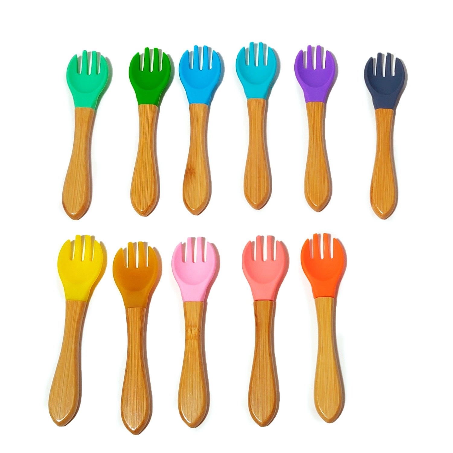 Baby Silicone Fork with Babmoo Handle 1