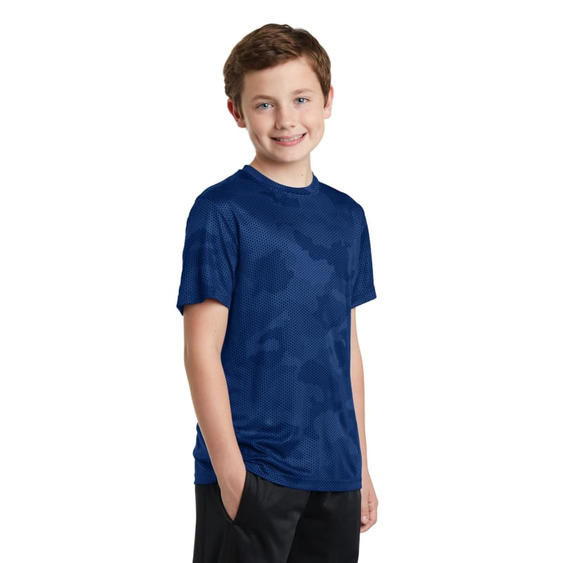 Sport-Tek Youth CamoHex Tee. 21