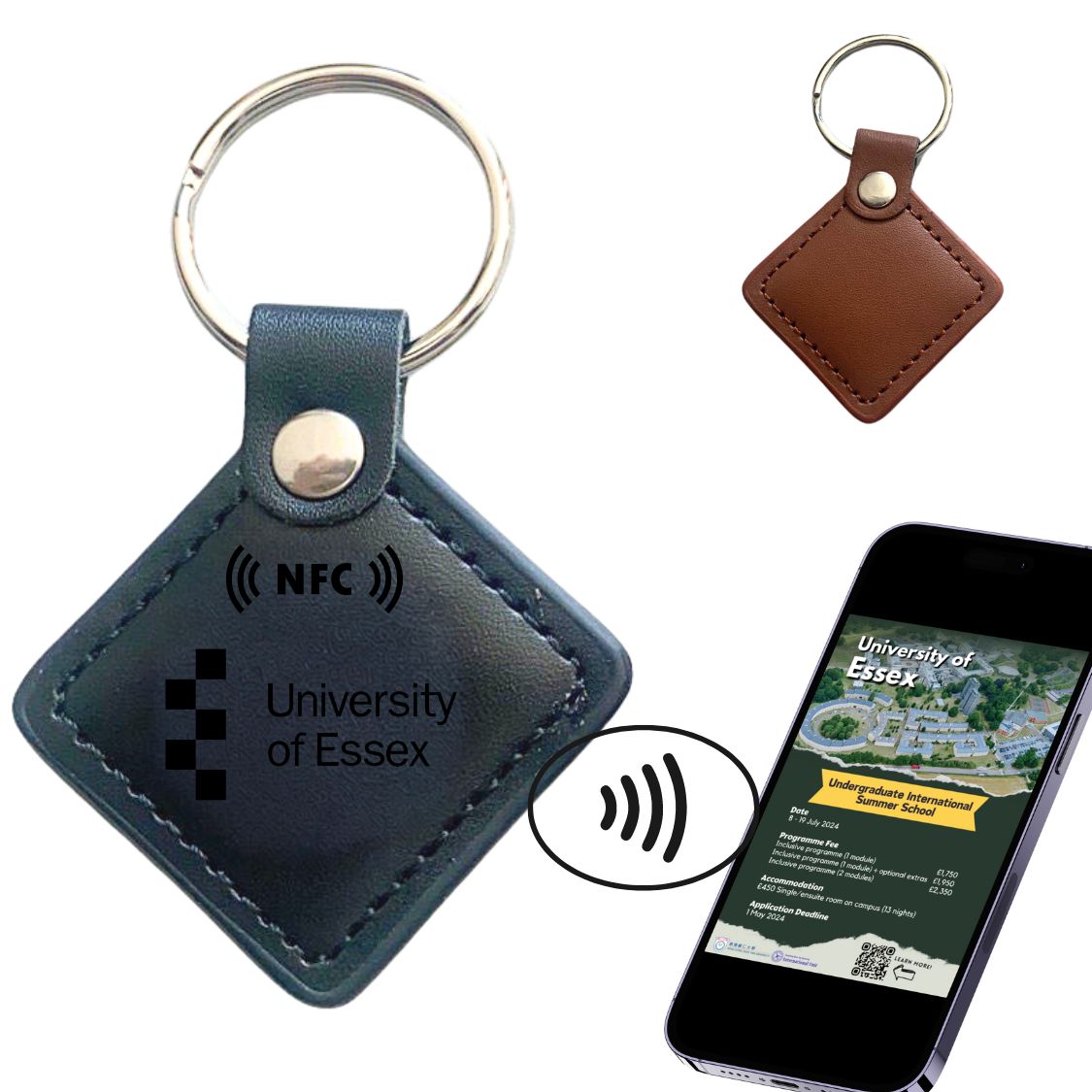 Magic'Tap NFC Leatherette Keychain 4
