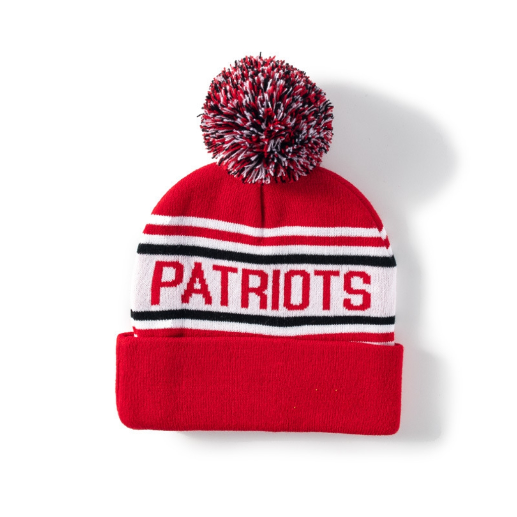 Jacquard Pom Beanie W/ Cuff 3