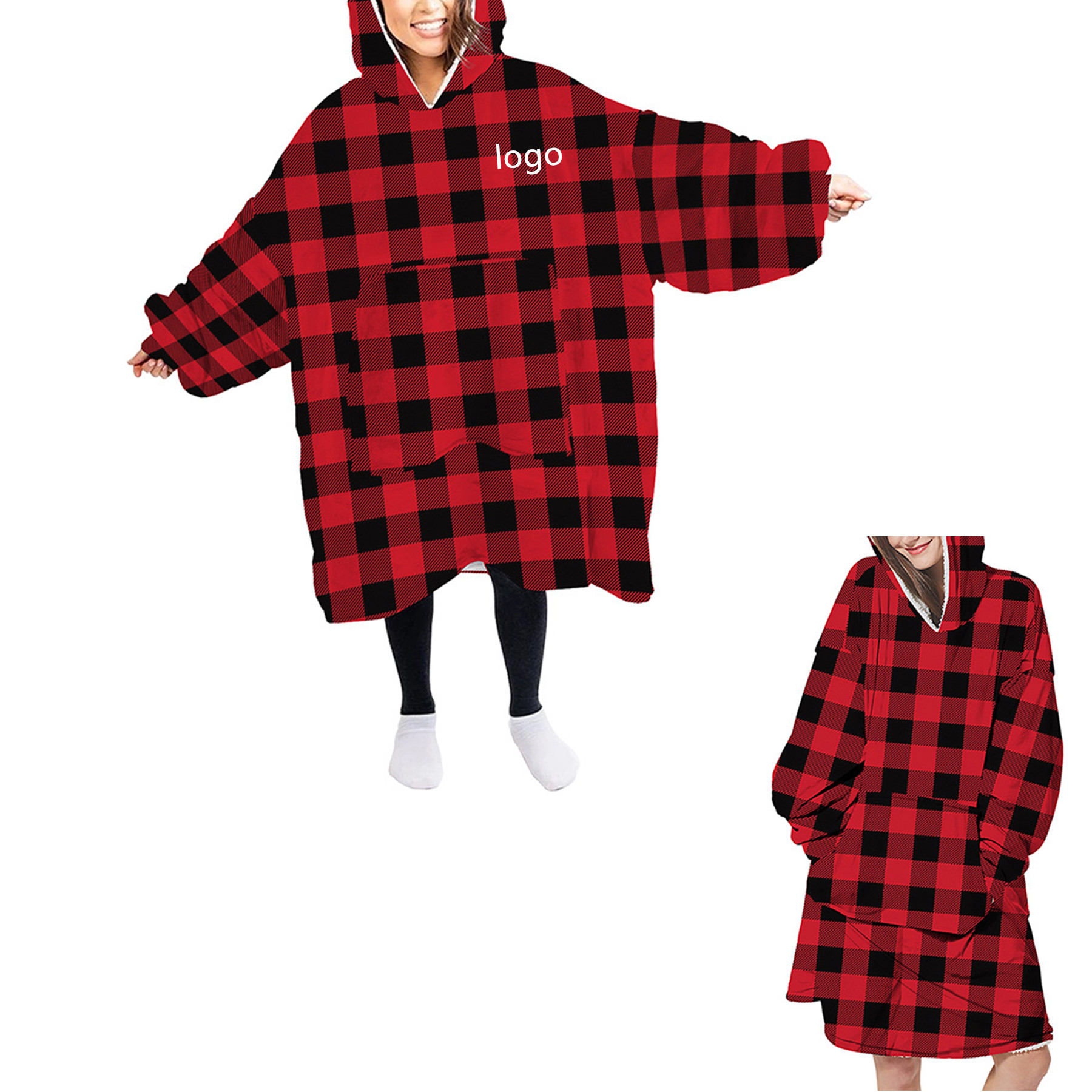 Oversized Blanket Hoodie Sweatshirt 1