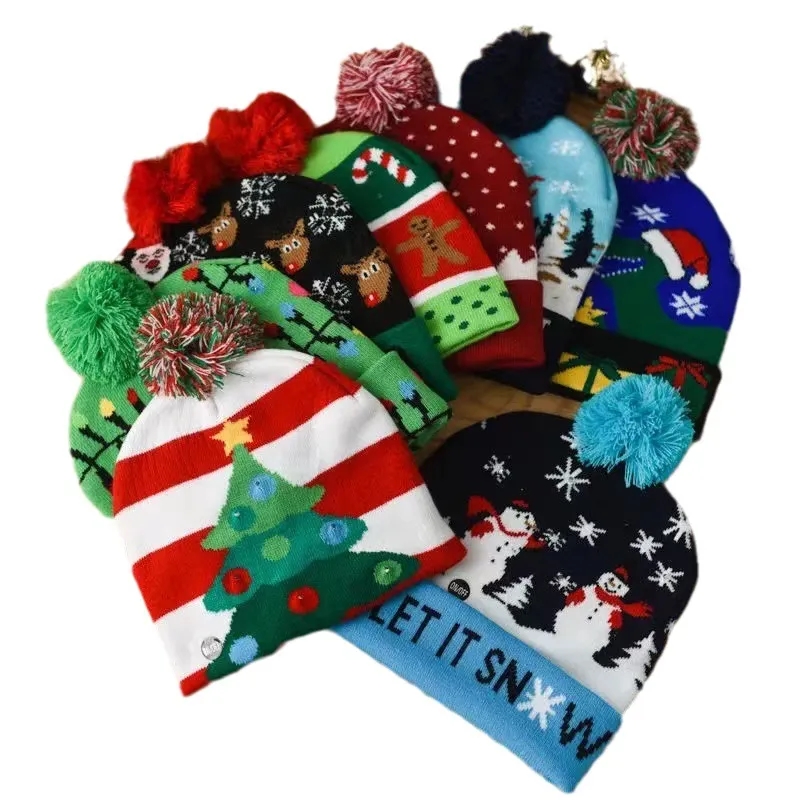 LED Christmas Knitted Hat 6