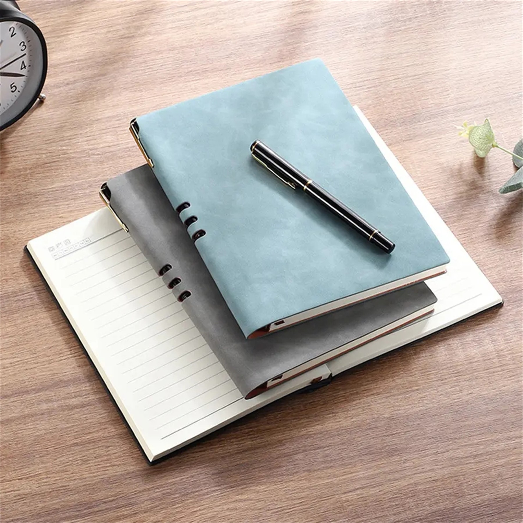 Customizable Logo Leather Cover Notebook 3