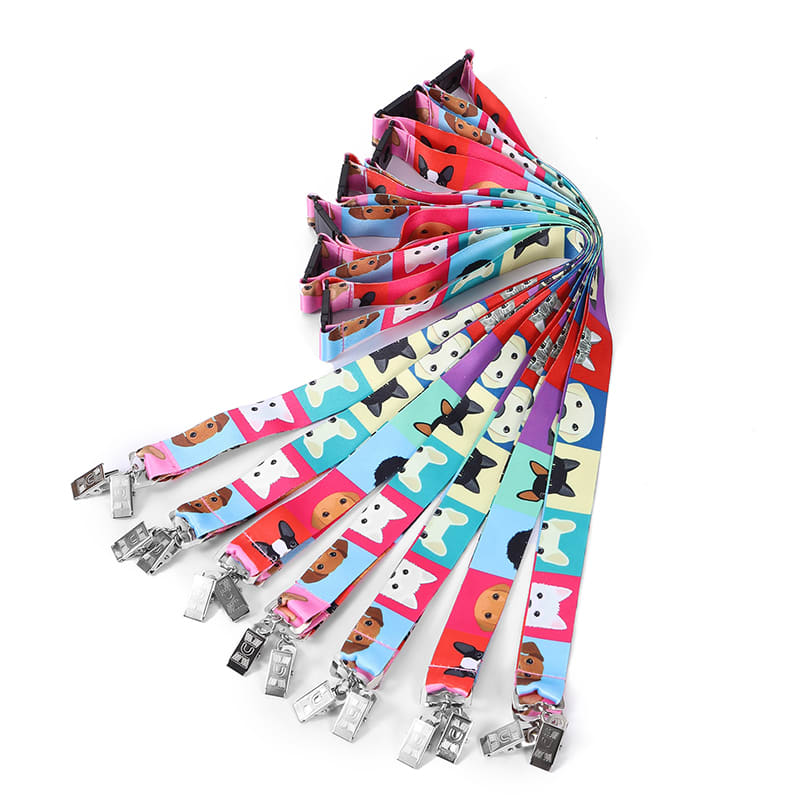 Open Ended Double Clip Full Color Lanyards 30