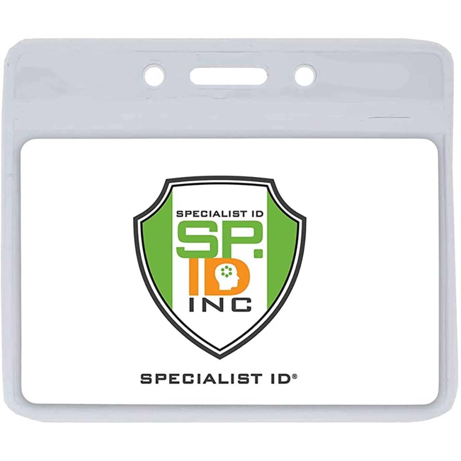 4"W x 3"H rPET Clear Vinyl Horizontal Badge Holder 4