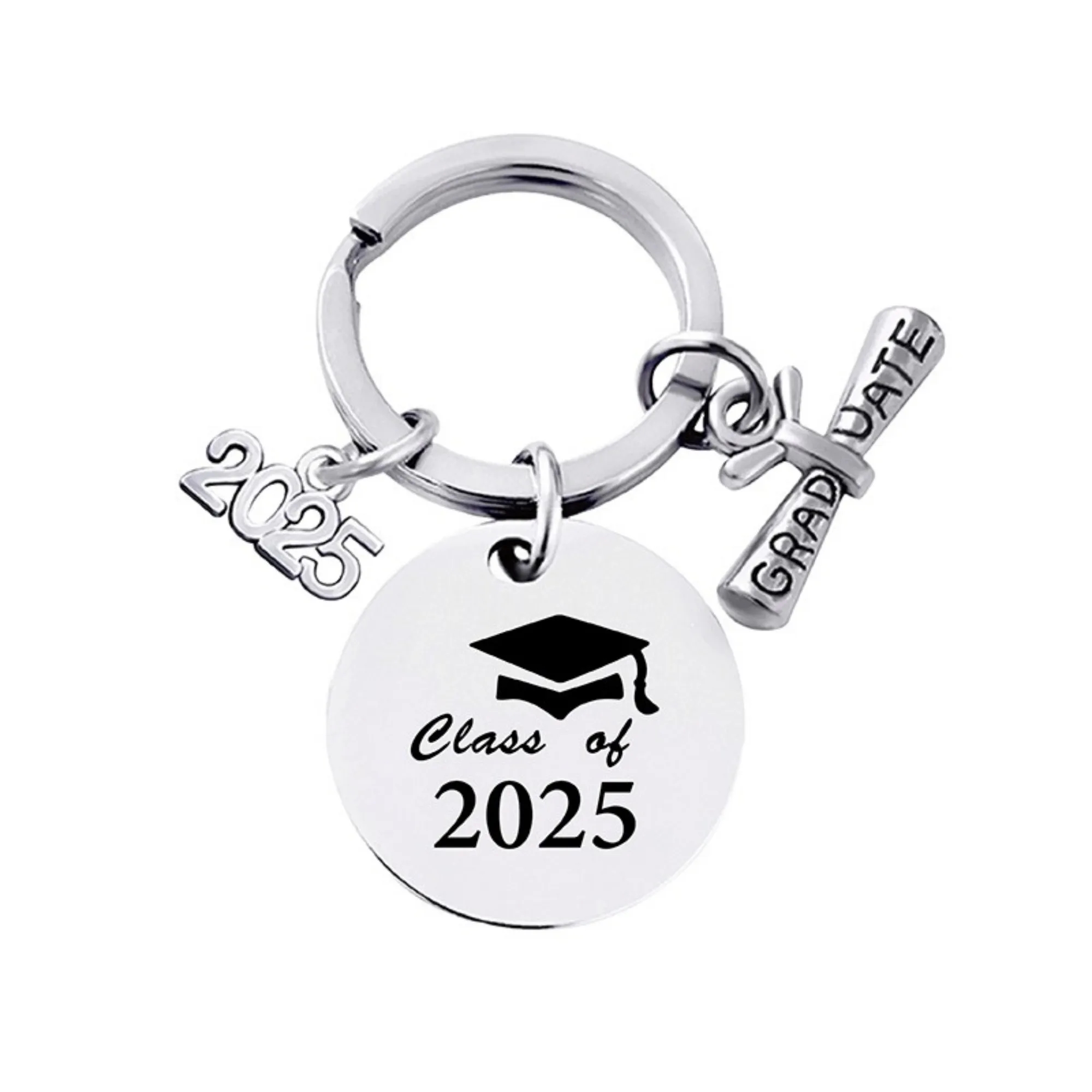 Stainless Grad Keychain 2