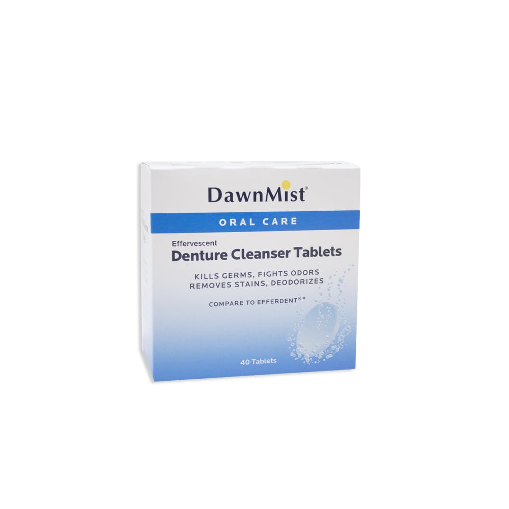 Denture Cleanser Tablets - 40 Tablets Individually Wrapped 1